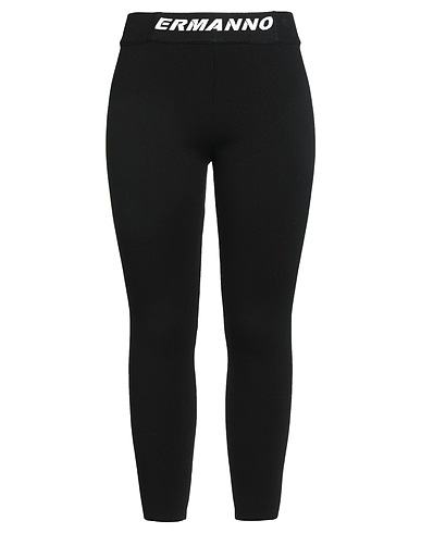 ERMANNO FIRENZE Leggings Black 72% Viscose, 28% Polyester