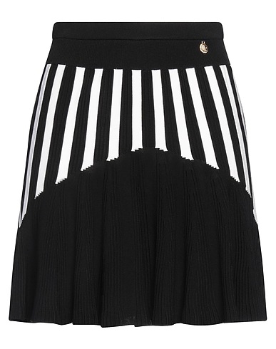 BALMAIN Mini skirt NERO 93% Viscose, 7% Polyester, Polyamide