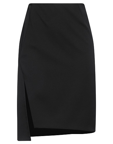 VERSACE Mini skirt Black 71% Virgin Wool, 27% Polyester, 2% Elastane