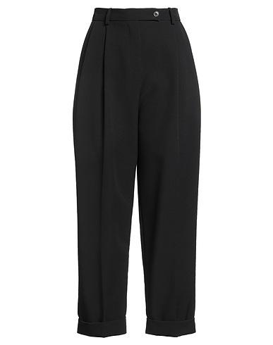 ERMANNO FIRENZE Casual trouser Black 89% Polyester, 11% Elastane