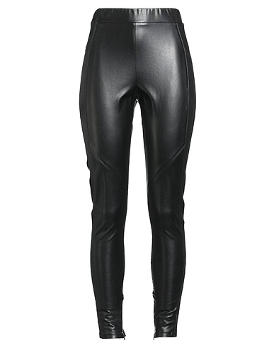 ERMANNO SCERVINO Leggings Black 100% Polyamide, Polyurethane coated