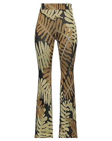 LUCE Casual trouser Military green 88% Viscose, 5% Polyester, 3% Metallic Polyester, 3% Polyamide, 1% Elastane