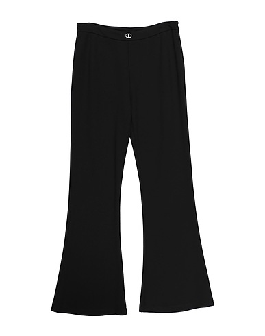 TWINSET Casual trouser Black 62% Viscose, 32% Polyamide, 6% Elastane