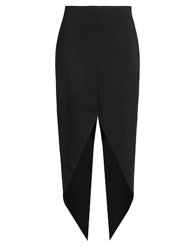 DEL CORE Maxi Skirts Black 65% Viscose, 30% Nylon, 5% Elastane, Acetate, Silk