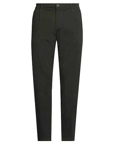 ONLY & SONS Casual trouser Dark green 78% Cotton, 20% Recycled cotton, 2% Elastane
