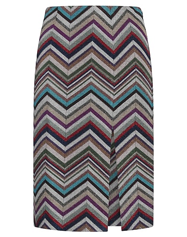 MISSONI Midi skirt Purple 51% Wool, 40% Viscose, 9% Cupro