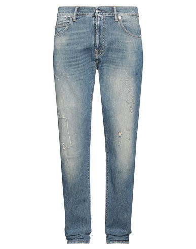 NINE IN THE MORNING Pantaloni jeans Blu 99% Cotone, 1% Elastan