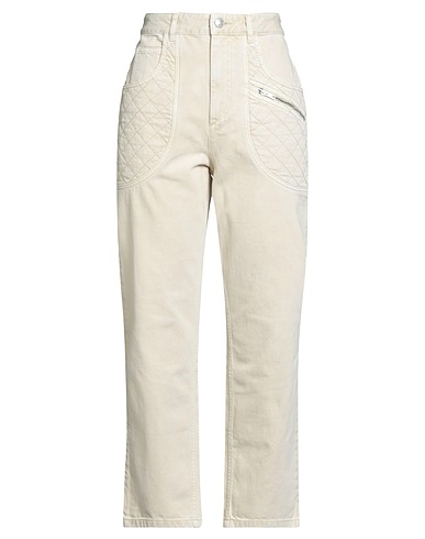 ISABEL MARANT Denim pants Beige 100% Cotton