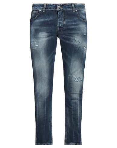 LABELROUTE Pantaloni jeans Blu 98% Cotone, 2% Elastan