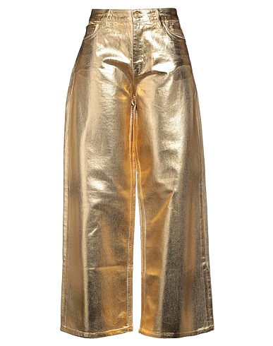 GANNI Denim pants Gold 100% Organic cotton