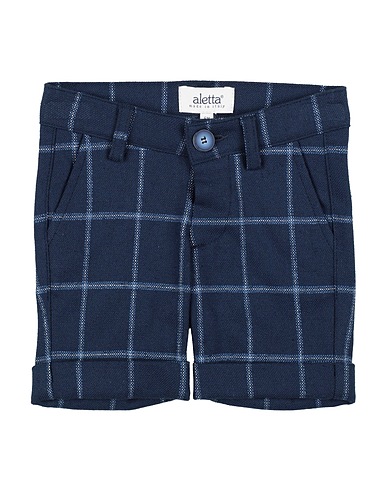 ALETTA Shorts & Bermuda Blue 66% Polyester, 31% Viscose, 3% Elastane