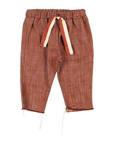 MINIMU' Casual trouser MARRONE 100% Cotton