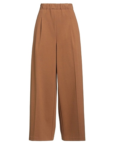 SOLOTRE Casual trouser Brown 65% Viscose, 30% Polyamide, 5% Elastane