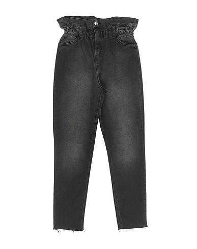 LIU •JO Denim pants BETTER Black 99% Cotton, 1% Elastane