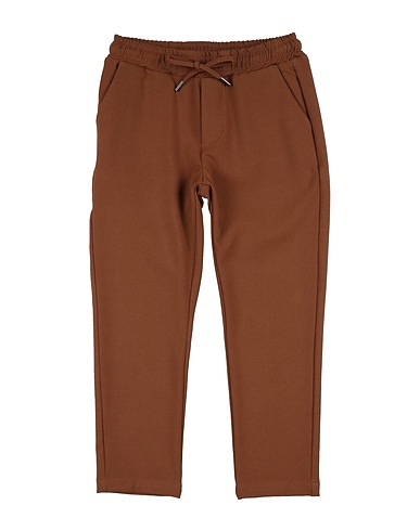 BRIAN RUSH Casual trouser Brown 92% Polyester, 8% Elastane