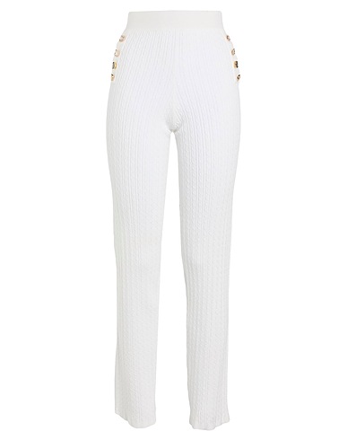 FRACOMINA Casual trouser White 50% Viscose, 30% Polyamide, 20% Polyester