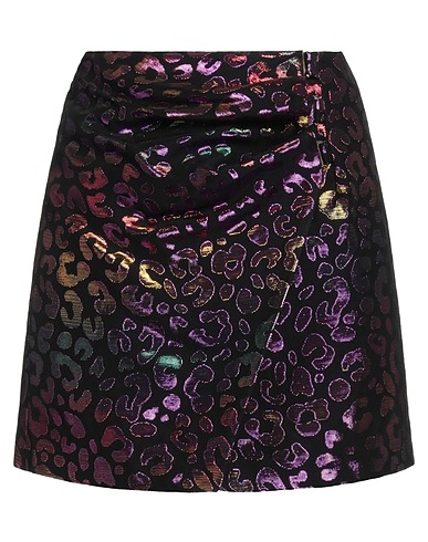 JUST CAVALLI Mini skirt 59% Acetate, 33% Cotton, 8% Metallic Polyester
