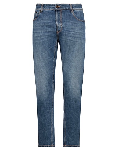 PT Torino Denim trousers Blue 99% Cotton, 1% Elastane