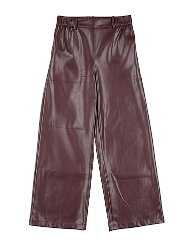 LIU •JO Casual trouser Plum 100% Polyester, Polyurethane resin