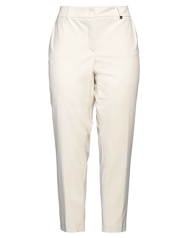 RAFFAELLO ROSSI Casual pants Ivory 67% Polyester, 29% Viscose, 4% Elastane