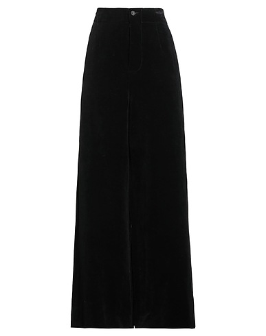 UMA WANG Pantalone Nero 55% Cotone, 45% Lino