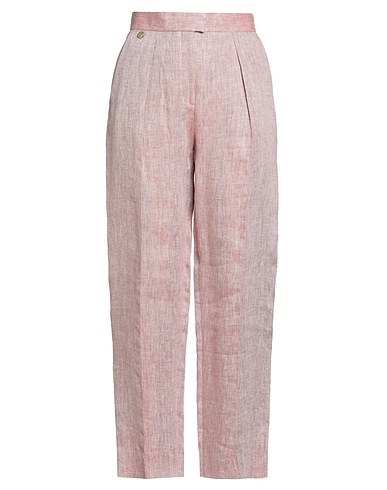 AGNONA Pantalón Rojo 53% Cáñamo, 47% Lino