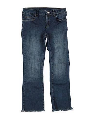 LIU •JO Denim trousers Blue 89% Cotton, 9% Polyester, 2% Elastane