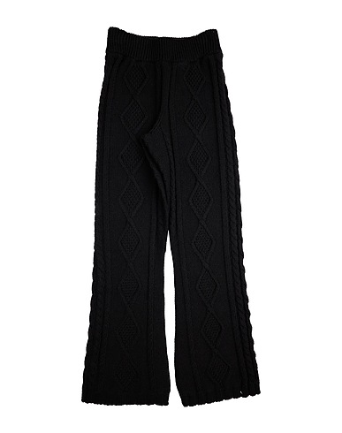 MSGM Pantalone KIDS Nero 50% Lana, 50% Poliacrilico