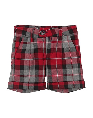 BARONIO Shorts & Bermuda Red 78% Polyester, 19% Viscose, 3% Elastane