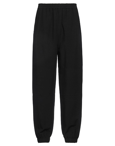 ROBERTO COLLINA Casual trouser Black 65% Viscose, 35% Linen