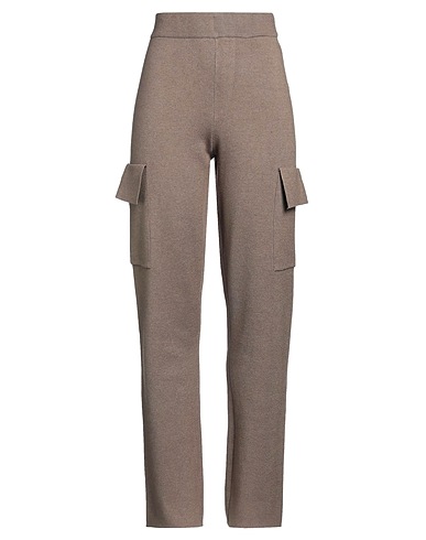 VILA Casual pants Taupe 50% EcoVero™ viscose, 28% Polyester, 22% Polyamide