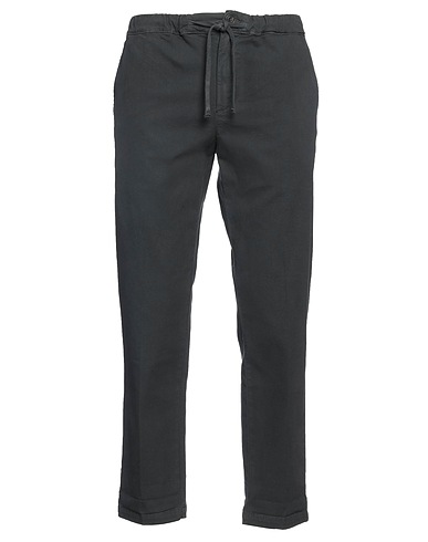 CLARK Casual trouser Charcoal 98% Cotton, 2% Elastane