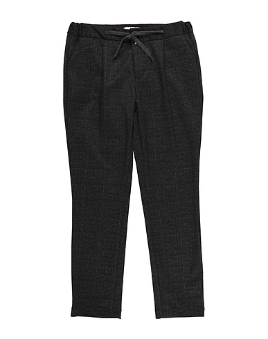 BARONIO Casual trouser Charcoal 55% Polyester, 40% Viscose, 5% Elastane