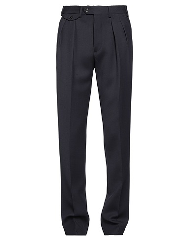 LARDINI Casual trouser Midnight blue 100% Wool