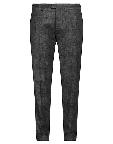 LARDINI Casual trouser Black 98% Wool, 2% Cashmere