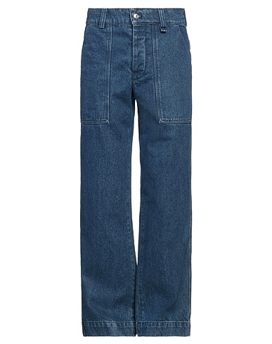 MAISON KITSUNÉ Denim trousers Blue 100% Cotton