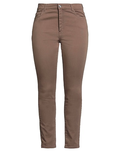 MARELLA SPORT Denim pants Khaki 92% Cotton, 6% Elastomultiester, 2% Elastane