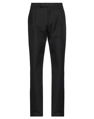 LARDINI Casual pants Black 87% Wool, 13% Mohair wool