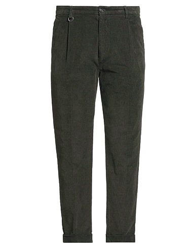 PAOLO PECORA Pantalone Verde scuro 98% Cotone, 2% Elastan