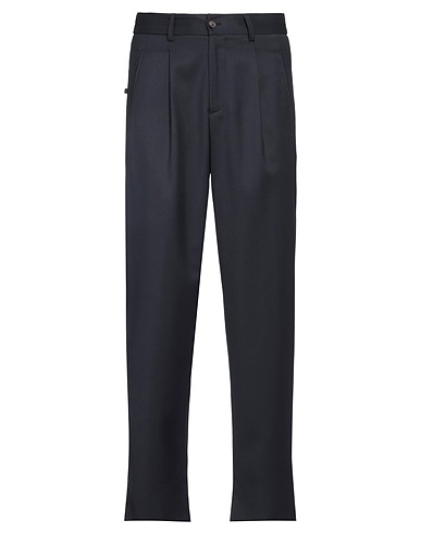 LARDINI Casual trouser Midnight blue 100% Wool