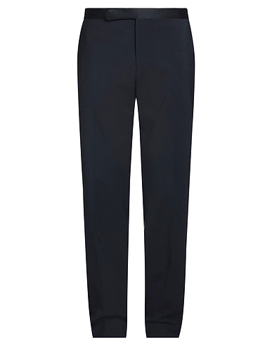 LARDINI Casual trouser Midnight blue 97% Wool, 3% Elastane