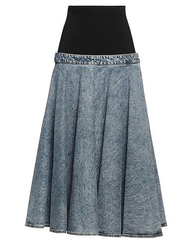 ALAÏA Rock Blau 99% Baumwolle, 1% Polyurethan, Viskose, Polyamid, Polyester