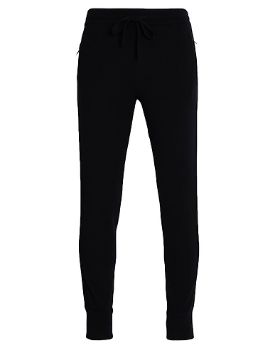 DOLCE&GABBANA Hosen Schwarz 90% Kaschmir, 10% Lammleder