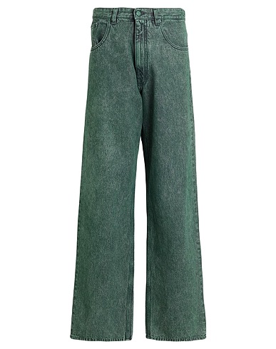 MM6 MAISON MARGIELA Denim trousers Green 100% Cotton