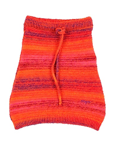 MSGM Gonna Arancione 50% Acrilico, 31% Lana Vergine, 15% Poliammide, 3% Lana di alpaca, 1% Elastan