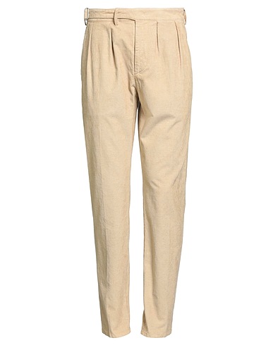DONDUP Casual trouser Beige 66% Cotton, 32% Linen, 2% Elastane