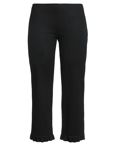 CARLA G. Casual pants Black 80% Wool, 17% Polyamide, 3% Elastane