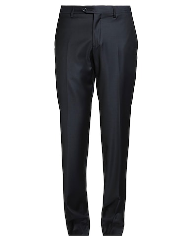 LARDINI Casual trouser Midnight blue 100% Wool