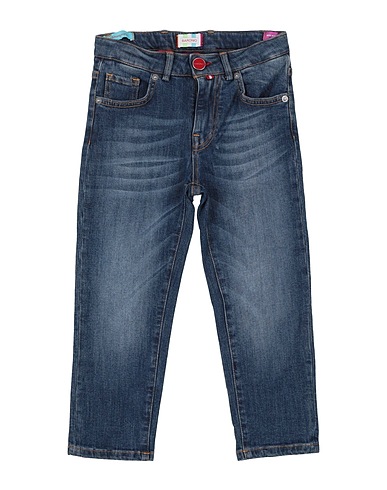 BARONIO Denim trousers Blue 99% Cotton, 1% Elastane