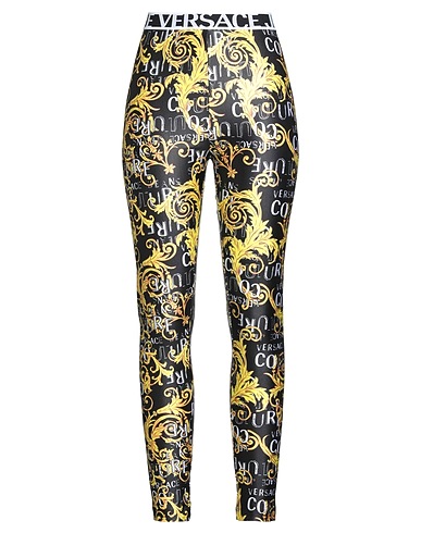VERSACE JEANS COUTURE Leggings Black 80% Polyester, 20% Elastane
